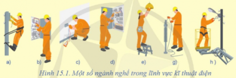 Quan sát Hình 15.1 và cho biết ngành nghề của những người thợ trong hình.