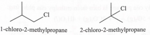 Cho các alkane sau: (a) butane; (b) isobutane (2-methylpropane) và (c) neopentan (2,2-dimethylpropane).  Số dẫn xuất một lần thế được tạo thành khi chlorine hoá các hydrocarbon trên là bao nhiêu? Viết công thức cấu tạo và gọi tên các sản phẩm.