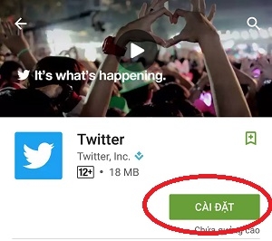 Hướng dẫn tải và cài đặt Twitter trên điện thoại
