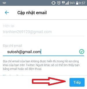 Hướng dẫn cách thiết lập lại địa chỉ Email trên Twitter