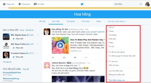 Học cách sử dụng Twitter hiệu quả với tìm kiếm nâng cao