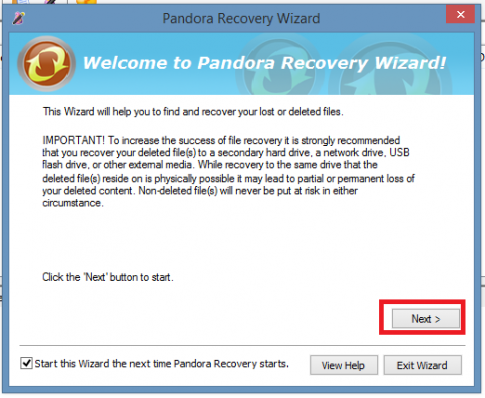 Pandora recovery, phần mềm khôi phục file miễn phí tuyệt vời bạn cần có