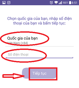 Hướng dẫn cách đăng kí tài khoản Viber trên điện thoại