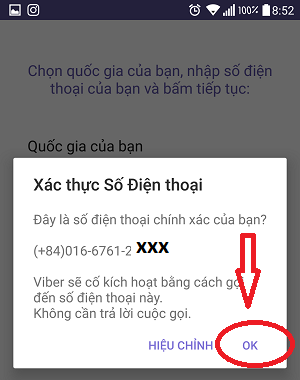 Hướng dẫn cách đăng kí tài khoản Viber trên điện thoại