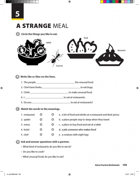 [Explore] Tiếng Anh 6 Unit 5: A strange meal