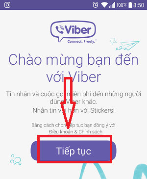 Hướng dẫn cách đăng kí tài khoản Viber trên điện thoại