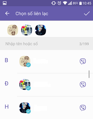 Hướng dẫn cách chat nhóm trên Vỉber