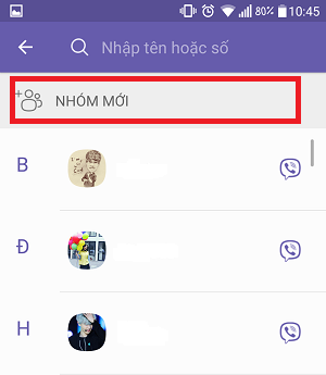 Hướng dẫn cách chat nhóm trên Vỉber