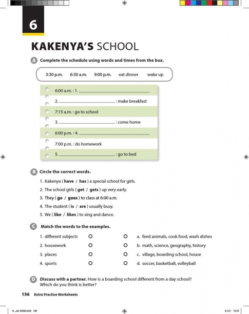 [Explore] Tiếng Anh 6 Unit 6: Kakenya's school