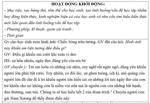 Giáo án PTNL bài Chuyện người con gái Nam Xương (tiếp)