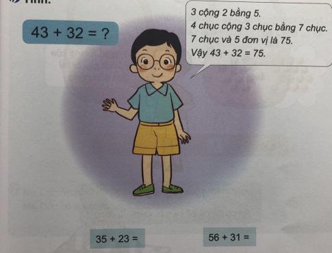 [Phát triển năng lực] Giải toán 1 bài: Phép tính cộng dạng 25 + 34