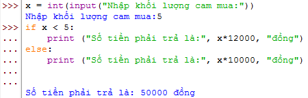 Giải bài 19 Câu lệnh rẽ nhánh if