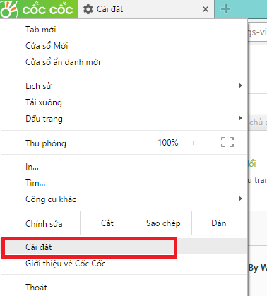 Cài đặt Google làm công cụ tìm kiếm mặc định trên trình duyệt Chrome và Cốc Cốc