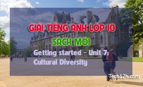 Getting started Unit 7: Cultural Diversity