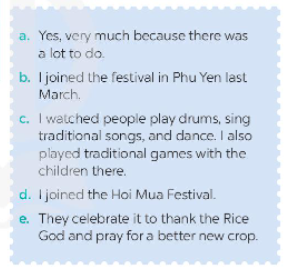 Giải Unit 9: Festivals around the world (Skills 1)