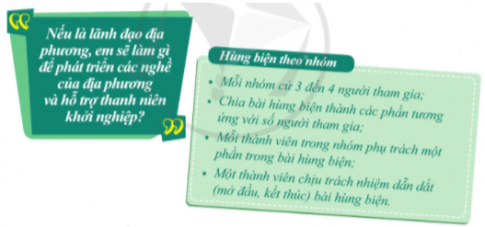 Hùng biện theo nhóm về chủ đề