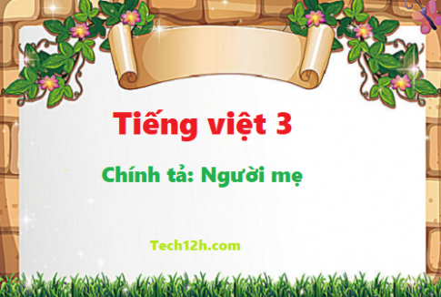 Giải bài chính tả: Người mẹ - tiếng việt 3 tập 1 trang 30