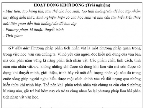 Giáo án PTNL bài Người kể chuyện trong văn bản tự sự