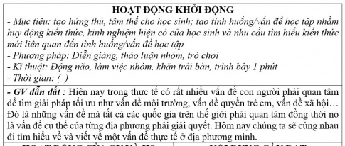 Giáo án PTNL bài Chương trình địa phương (phần Tập làm văn)