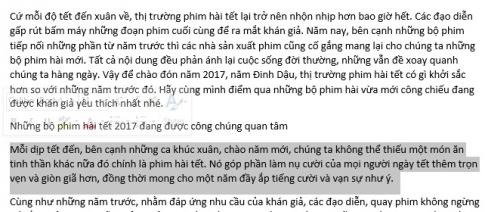 Cách ẩn và hiện những đoạn văn bản quan trọng trong word