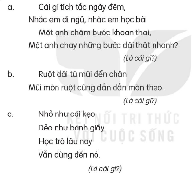 Giải câu đố để tìm từ ngữ chỉ sự vật