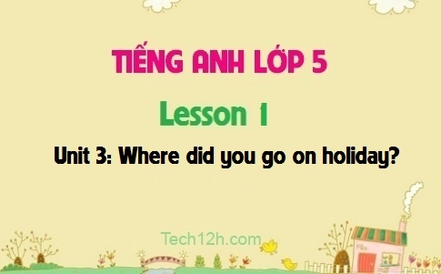 Unit 3: Where did you go on holiday? Lesson 1