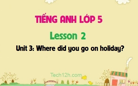 Unit 3: Where did you go on holiday? Lesson 2