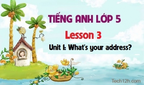 Unit 1: What's your address? Lesson 3