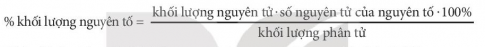 Biết công thức hóa học tính được phần trăm khối lượng của các nguyên tố trong hợp chất.