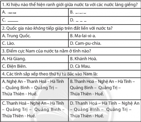 [Chân trời sáng tạo] Giải SBT lịch sử và địa lí 6 bài 2: Kí hiệu và chú giải trên một số bản đồ thông dụng