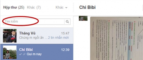 Xem lại tin nhắn cũ trên Facebook 
