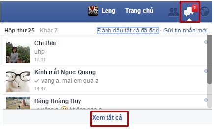 Xem lại tin nhắn cũ trên Facebook 