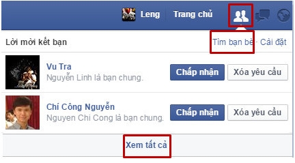 Cách xem lại lời mời kết bạn mình đã gửi cho bạn bè