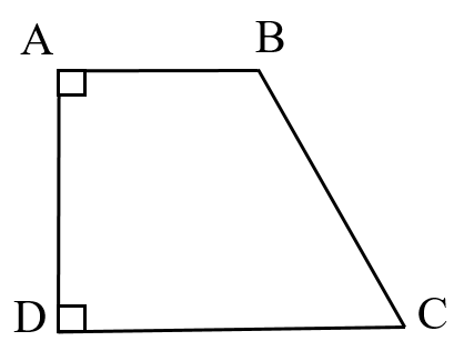 Cho hình tứ giác ABCD có góc đỉnh A và góc đỉnh D là các góc vuông.