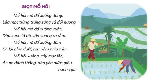 Đọc bài thơ sau và trả lời câu hỏi: