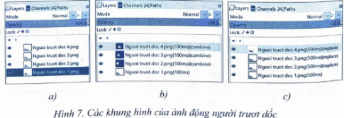 Hãy tạo ảnh động với hiệu ứng tự thiết kế để mô phỏng cử động hoặc chuyển động có tính quy luật (lặp đi lặp lại) của một đối tượng nào đó.