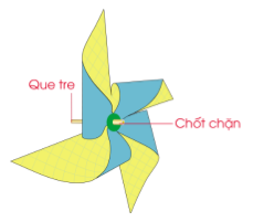 Cùng bạn làm chong chóng theo các bước dưới đây.