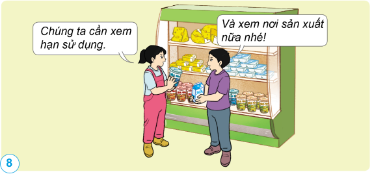 Các bạn trong hình dưới đây còn chú ý điều gì để mua được thực phẩm an toàn?