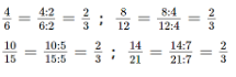 Các phân số sau có bằng nhau không ? Tại sao ? 46;812;1015;1421            