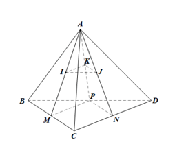 Cho tứ diện ABCD. Các điểm M, N, P, I, J, K lần lượt là trung điểm của BC, CD, DB, AM, AN, AP. Chứng minh rằng (IJK) // (BCD). 