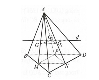 Cho tứ diện ABCD. Lấy $G_{1},G_{2},G_{3}$ lần lượt là trọng tâm của các tam giác ABC, ACD, ADB.  a) Chứng minh rằng $(G_{1}G_{2}G_{3}) // (BCD)$. b) Xác định giao tuyến của mặt phẳng $(G_{1}G_{2}G_{3})$ với mặt phẳng (ABD). 