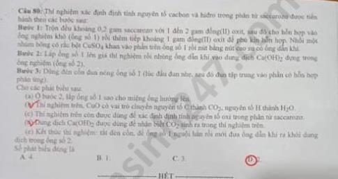 Thi THPTQG 2020: Đề thi và đáp án môn Hóa học mã đề 219