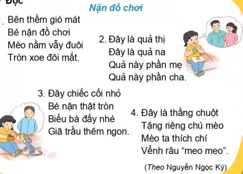 [Phát triển năng lực] Tiếng việt 1 bài 32C: Đồ chơi tuổi thơ