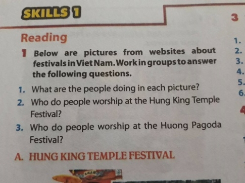 Skills 1 Unit 5: Festivals in Viet Nam