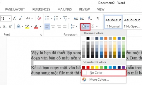 Cách làm mất màu nền khi coppy tài liệu trên mạng về word