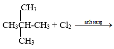 Hai hydrocarbon A và B có cùng công thức phân tử là C5H12 tác dụng với chlorine thì A chỉ tạo ra một dẫn xuất monochlorine duy nhất, còn B có thể tạo ra 4 dẫn xuất monochlorine. Tên gọi của A và B lần lượt là  A. 2,2-dimethylpropane và 2-methylbutane.