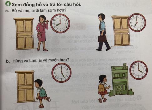 [Phát triển năng lực] Giải toán 1 bài: Thực hành nói thời gian