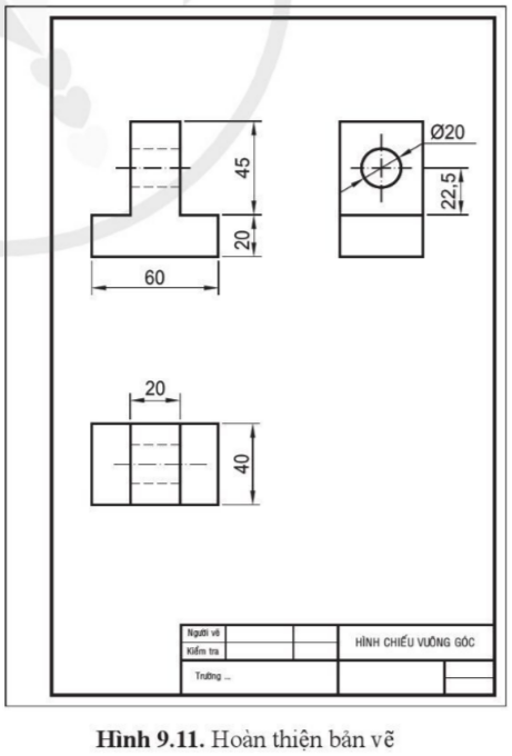 Giải bài 9 Hình chiếu vuông góc