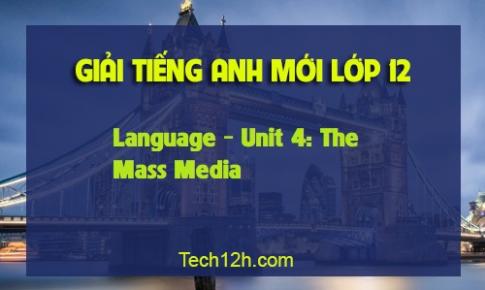 Language Unit 4: The Mass Media