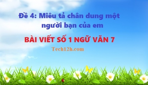 Đề 4: Miêu tả chân dung một người bạn của em